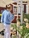 IR 02-42A - Hanami jakke - isblå - Soft - strikkepakke thumbnail