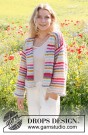 Candy Stripes Cardigan by DROPS Design thumbnail