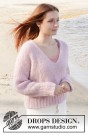 240-5 Climbing Rose Sweater by DROPS Design thumbnail