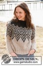 235-4 Inverted Peaks Sweater by DROPS Design thumbnail