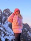 IR 02-01 - Hanami genser - soft pink - strikkepakke thumbnail