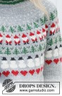 235-39 Christmas Time Sweater by DROPS Design thumbnail