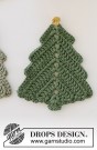 0-1559 Christmas Tree Coasters by DROPS Design thumbnail