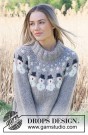 235-38 Snowman Time Sweater by DROPS Design thumbnail