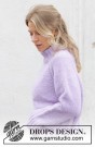 Winter Iris Sweater by DROPS Design thumbnail