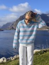 IR 06-02D - Hvaler genser - isblå - strikkepakke thumbnail