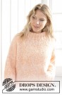 241-33 Peach Blossom Sweater by DROPS Design thumbnail