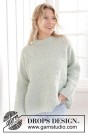 241-36 Mint Dream Sweater by DROPS Design thumbnail