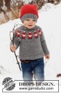 41-1 - Genser med julenisser - barn - strikkepakke thumbnail
