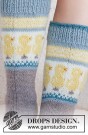 229-33 Dancing Chicken Socks by DROPS Design thumbnail