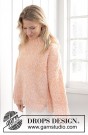 241-33 Peach Blossom Sweater by DROPS Design thumbnail