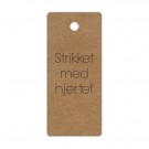 Merkelapper i papp - natur - Strikket med hjertet thumbnail