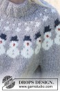 235-38 Snowman Time Sweater by DROPS Design thumbnail