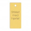 Merkelapper i papp - Strikket med hjertet thumbnail