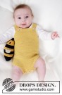 45-3 Bumblebee Romper by DROPS Design thumbnail