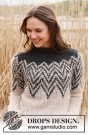 235-4 Inverted Peaks Sweater by DROPS Design thumbnail