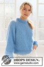 231-57 Blueberry Cream Sweater by DROPS Design thumbnail