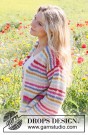 Candy Stripes Cardigan by DROPS Design thumbnail