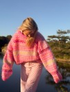 IR 02-02D - Hanami genser - neonrosa - Soft - strikkepakke thumbnail