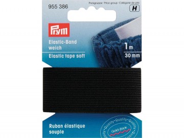 Prym Elastisk strikk – Soft – 30 mm sort