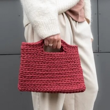 OPP115 - Heklet veske - heklepakke