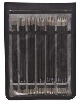 Karbonz strømpepinnesett - 20 cm
