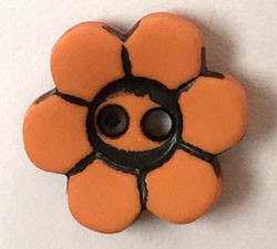 Blomst - 14 mm - orange