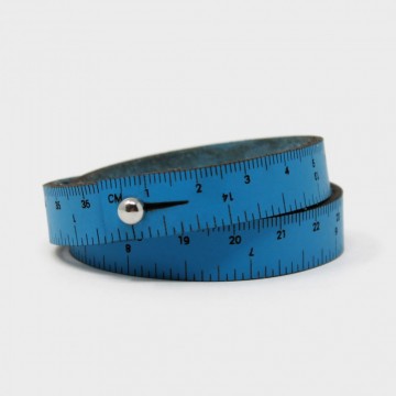 Wrist Ruler armbånd - blå