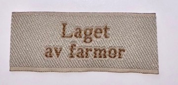 Merkelapp - Laget av farmor