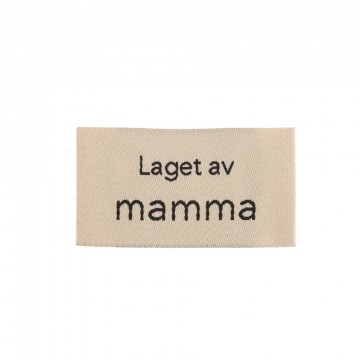 Merkelapp - Laget av mamma