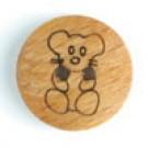 Treknapp bamse - 15 mm