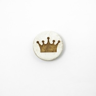 Treknapp med krone - 15 mm