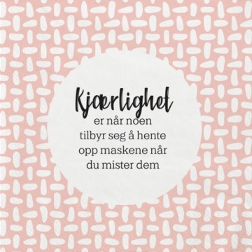 Servietter - Kjærlighet er....