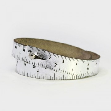 Wrist Ruler armbånd - sølv
