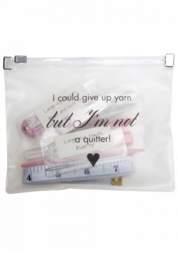 9 delers sy- og strikkesett - I am not a quitter
