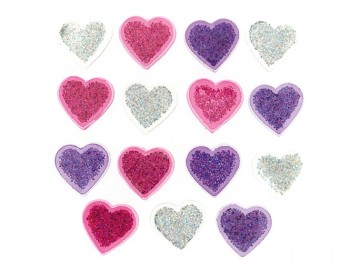 Knapper – Glitter Hearts