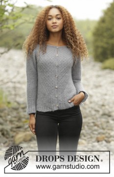 Misty Harbor Cardigan by DROPS Design