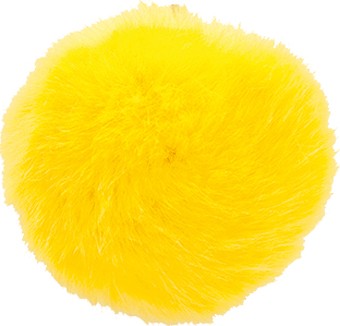 Dusk i fuskepels 13 cm - gul