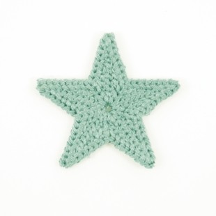 Tekstillapp stjerne liten grønn