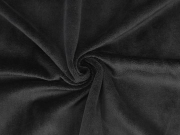 Gütermann Kullaloo Plysj – 000 Sort – 50x148 cm