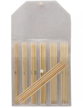 Bamboo strømpepinnesett - 20 cm