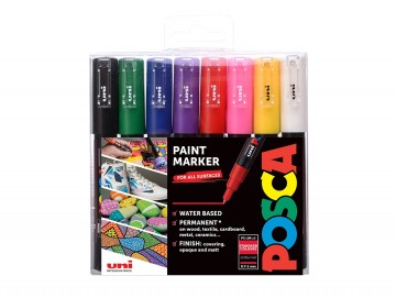 Uni POSCA PC-1M - Standard 8 stk