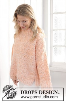 241-33 Peach Blossom Sweater by DROPS Design