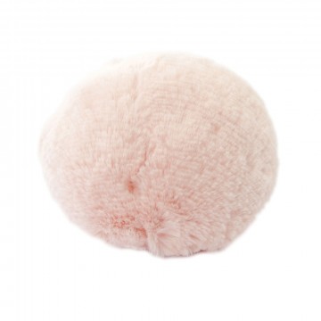 Dusk i fuskepels med trykknapp - lys rosa - 8 cm