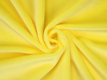 Gütermann Kullaloo Plysj – 417 Gul – 50x148 cm