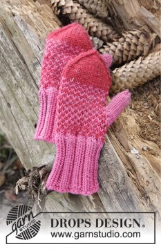 Warmhearted Mittens by DROPS Design