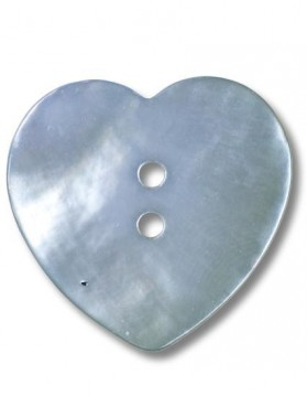 Perlemorknapp hjerte babyblå 25 mm (DSA)