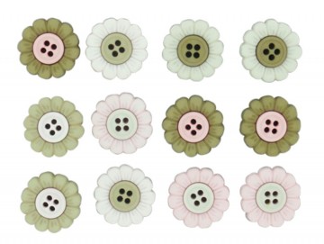 Knapper – Pastellblomster
