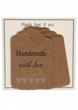 Merkelapper i papp - Handmade with love