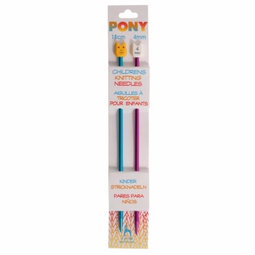 Pony barnestrikkepinner 4 mm